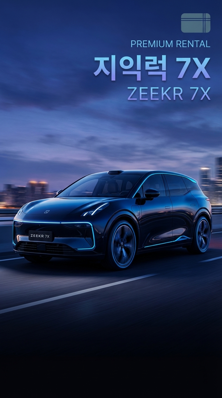 지커(ZEEKR) 7X 장기렌트 사전예약 혜택 총정리 | 프리미엄 전기차를 가장 합리적으로 타는&nbsp;법